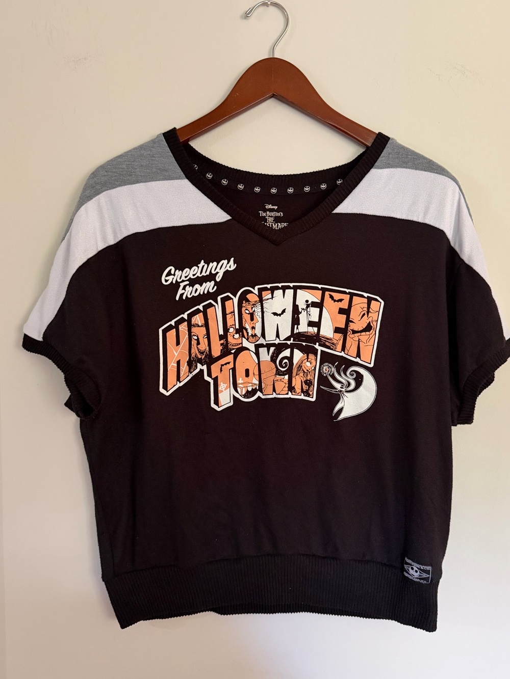 Disney Nightmare Before Christmas Halloween Town Top Women’s M Medium